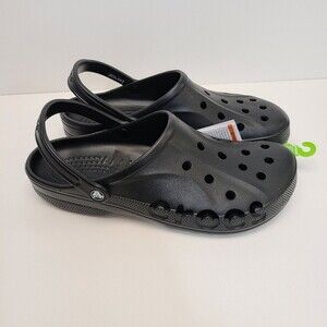 NWT Crocs Mens Black Baya Clog 13